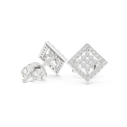 14K Yellow Gold Round Lab-Grown Diamond Everyday Wear Earrings for Women | Pure Carat
