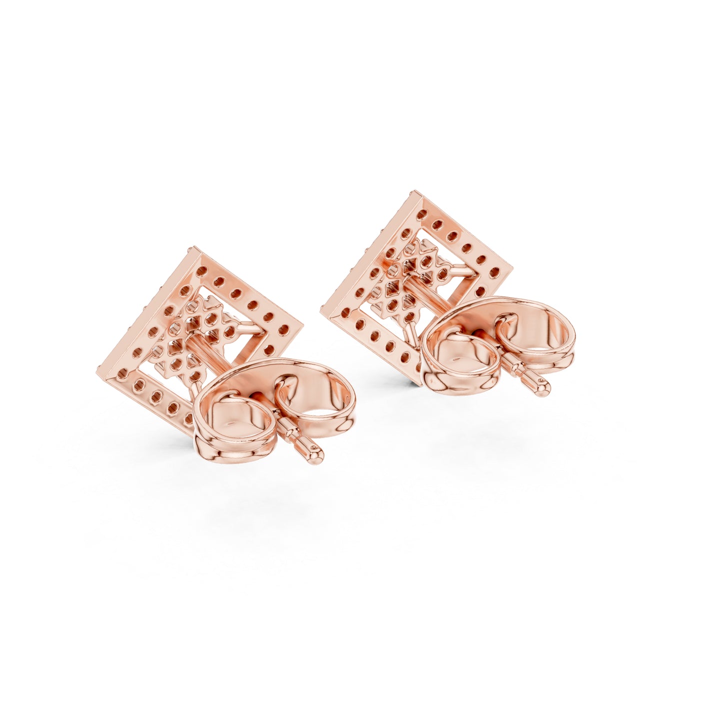 14K Yellow Gold Round Lab-Grown Diamond Everyday Wear Earrings for Women | Pure Carat