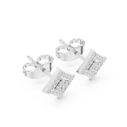 14K Yellow Gold Round Lab-Grown Diamond Engagement Earrings for Women | Pure Carat