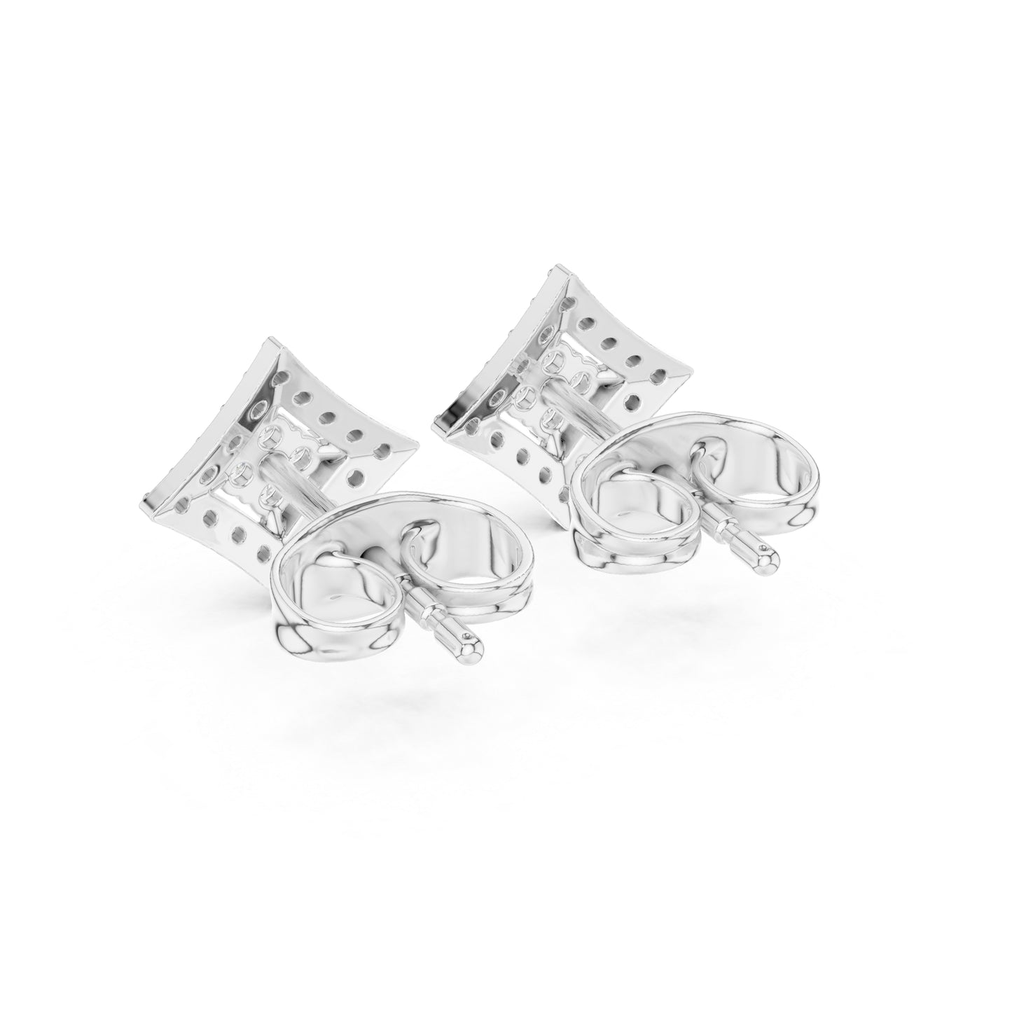 14K Yellow Gold Round Lab-Grown Diamond Engagement Earrings for Women | Pure Carat