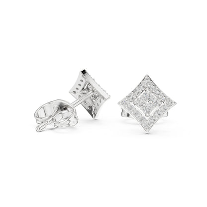 14K Yellow Gold Round Lab-Grown Diamond Engagement Earrings for Women | Pure Carat