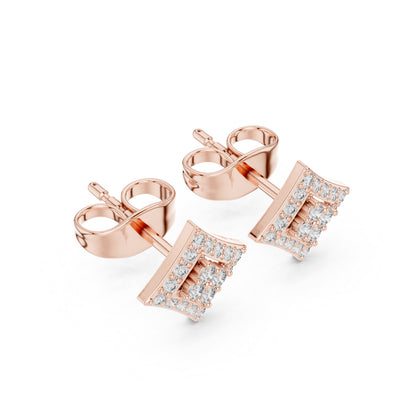 14K Yellow Gold Round Lab-Grown Diamond Engagement Earrings for Women | Pure Carat