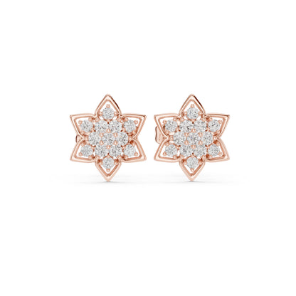 14K Yellow Gold Round Lab-Grown Diamond Engagement Earrings for Women | Pure Carat