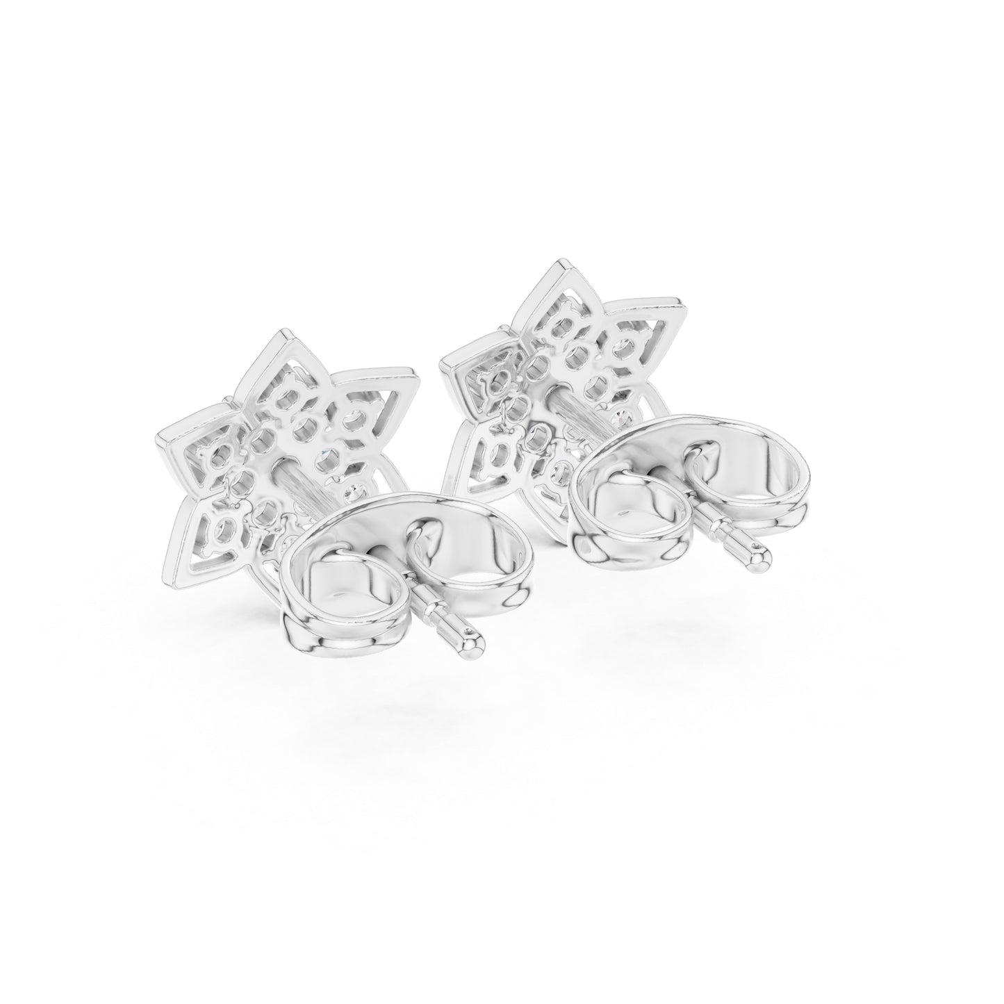 14K Yellow Gold Round Lab-Grown Diamond Engagement Earrings for Women | Pure Carat