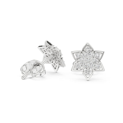 14K Yellow Gold Round Lab-Grown Diamond Engagement Earrings for Women | Pure Carat