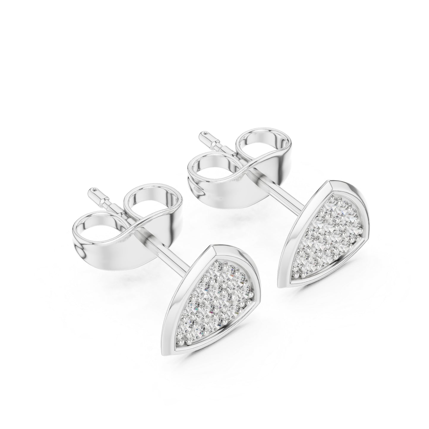 14K Rose Gold Round Lab-Grown Diamond Engagement Earrings for Women | Pure Carat