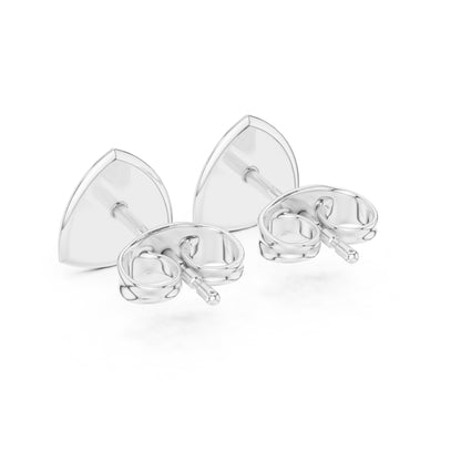 14K Rose Gold Round Lab-Grown Diamond Engagement Earrings for Women | Pure Carat