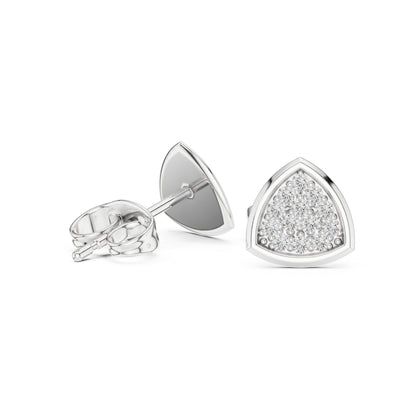 14K Rose Gold Round Lab-Grown Diamond Engagement Earrings for Women | Pure Carat