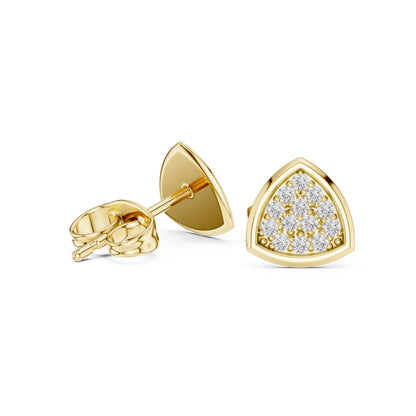 14K Rose Gold Round Lab-Grown Diamond Engagement Earrings for Women | Pure Carat