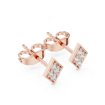 14K Yellow Gold Round Lab-Grown Diamond Everyday Wear Earrings for Women | Pure Carat