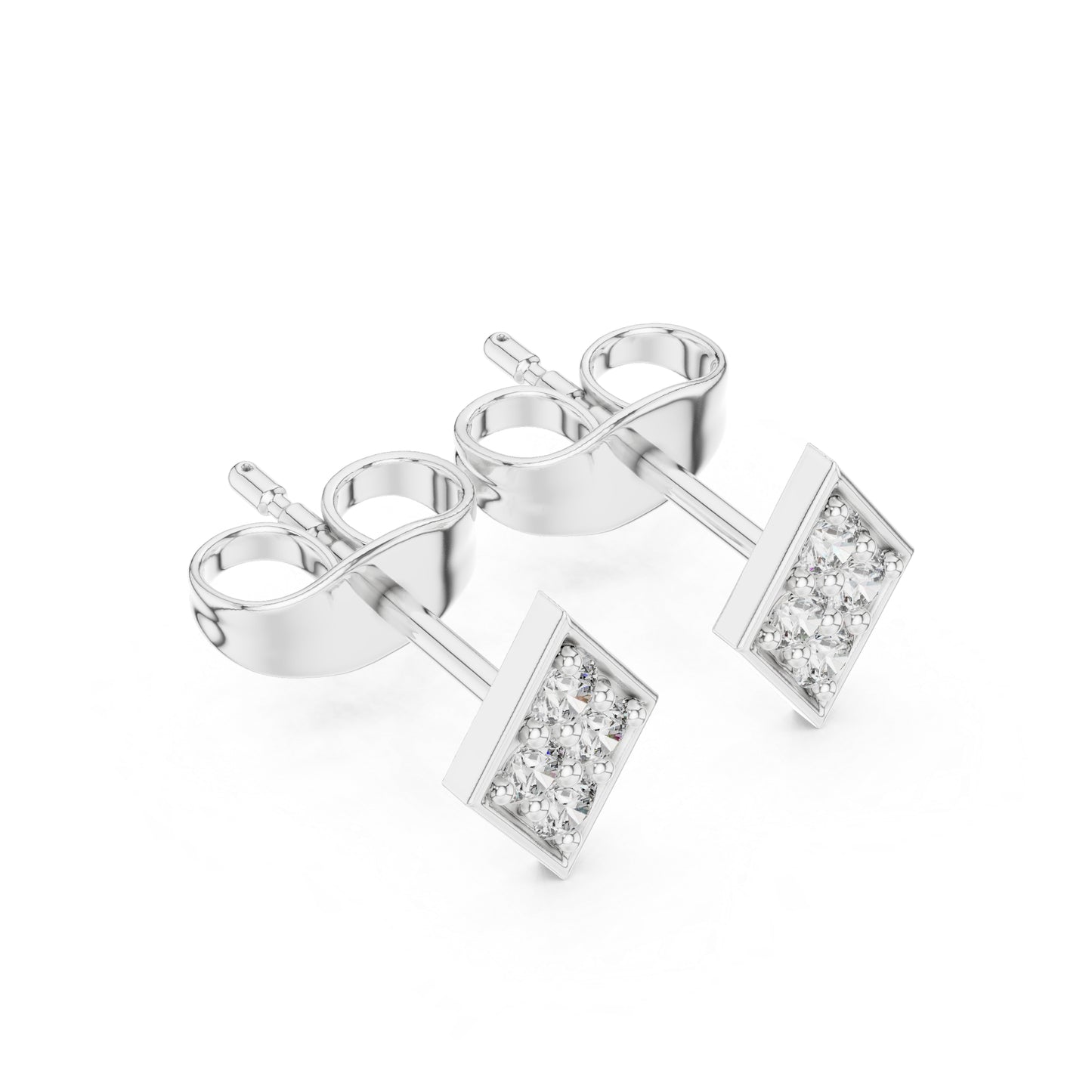 14K Yellow Gold Round Lab-Grown Diamond Everyday Wear Earrings for Women | Pure Carat