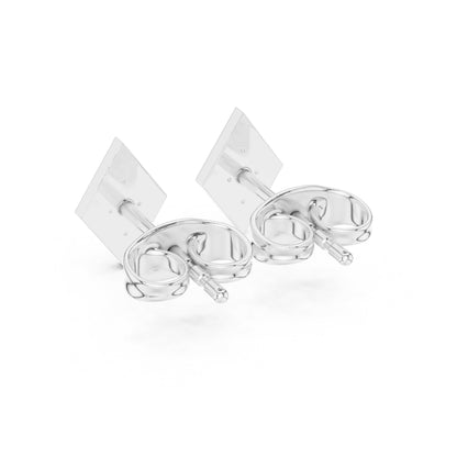 14K Yellow Gold Round Lab-Grown Diamond Everyday Wear Earrings for Women | Pure Carat