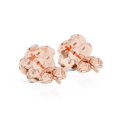 14K White Gold Round Lab-Grown Diamond Engagement Earrings for Women | Pure Carat