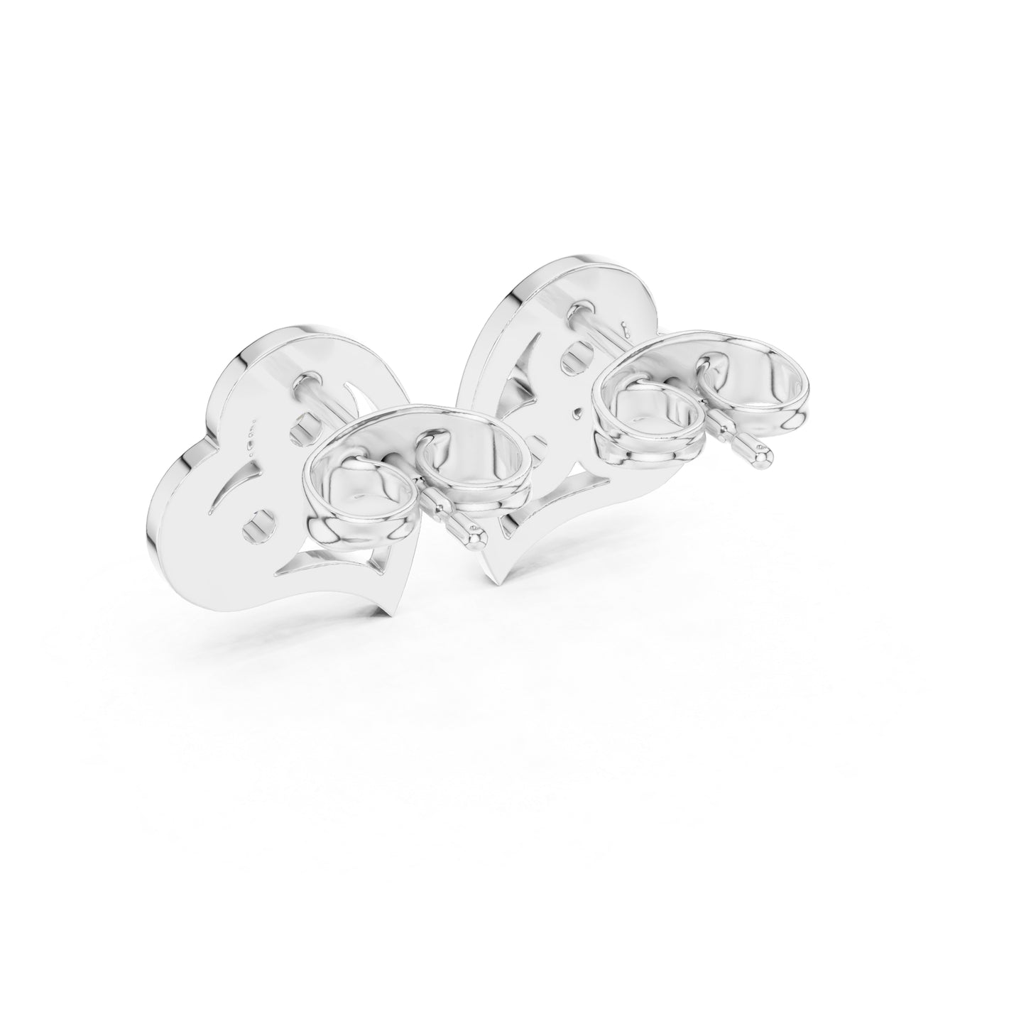 18K Rose Gold Round Lab-Grown Diamond Wedding Earrings for Women | Pure Carat