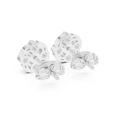 18K Yellow Gold Round Lab-Grown Diamond Engagement Earrings for Women | Pure Carat