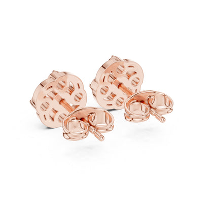 18K Yellow Gold Round Lab-Grown Diamond Engagement Earrings for Women | Pure Carat