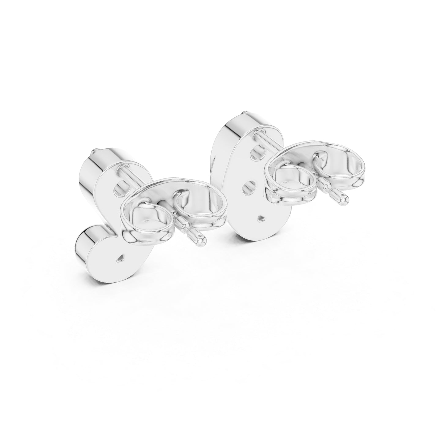 18K Yellow Gold Round Lab-Grown Diamond Engagement Earrings for Women | Pure Carat