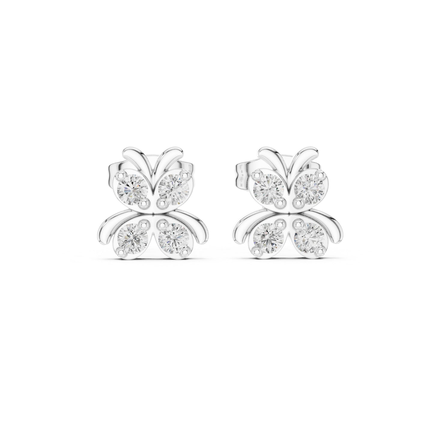 14K Yellow Gold Round Lab-Grown Diamond Engagement Earrings for Women | Pure Carat