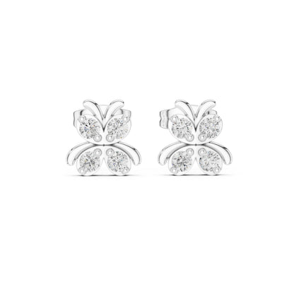 14K Yellow Gold Round Lab-Grown Diamond Engagement Earrings for Women | Pure Carat