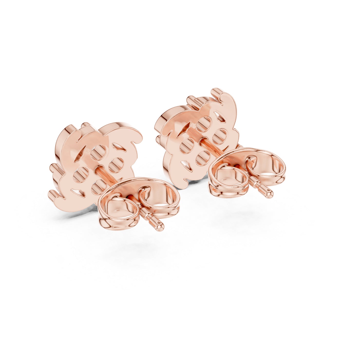 18K Yellow Gold Round Lab-Grown Diamond Wedding Earrings for Women | Pure Carat