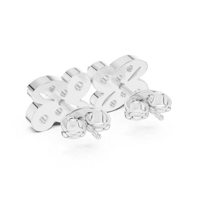 14K White Gold Round Lab-Grown Diamond Engagement Earrings for Women | Pure Carat