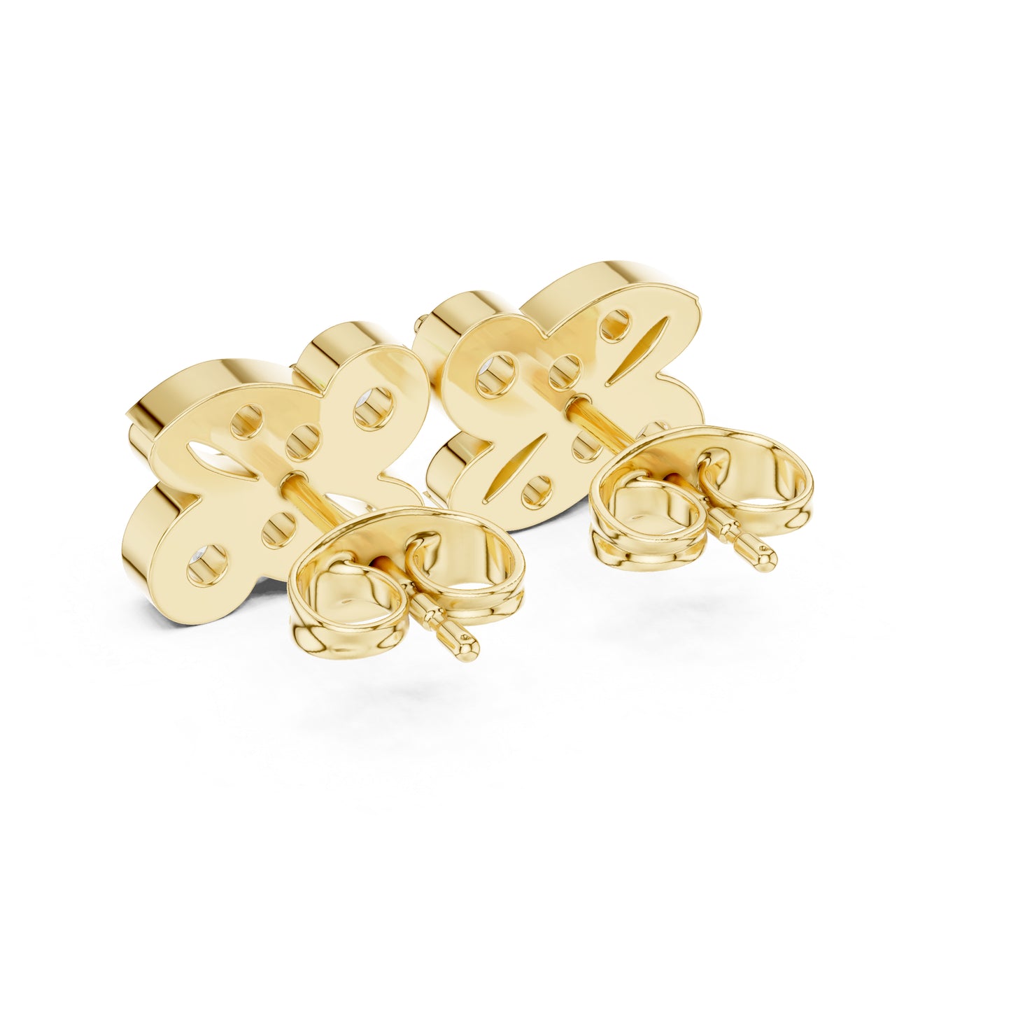 14K White Gold Round Lab-Grown Diamond Engagement Earrings for Women | Pure Carat