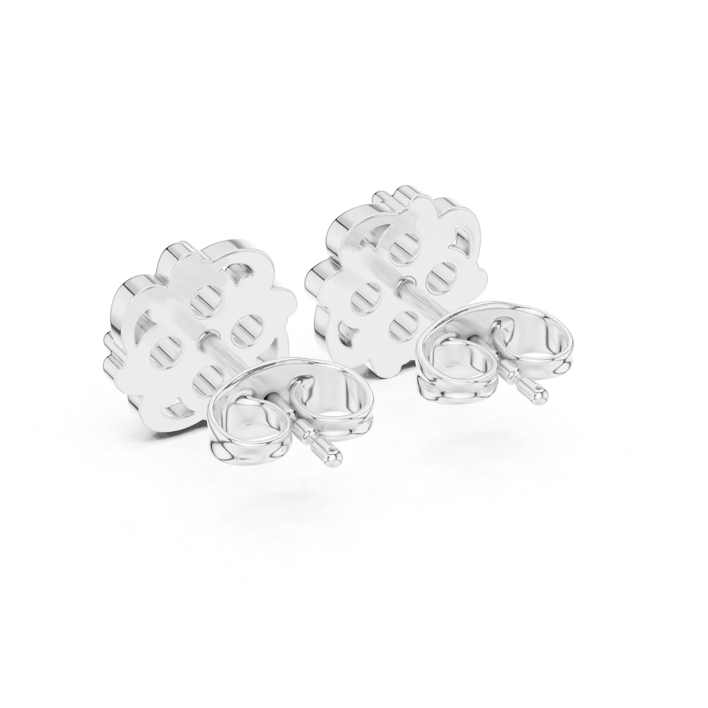 18K Yellow Gold Round Lab-Grown Diamond Engagement Earrings for Women | Pure Carat
