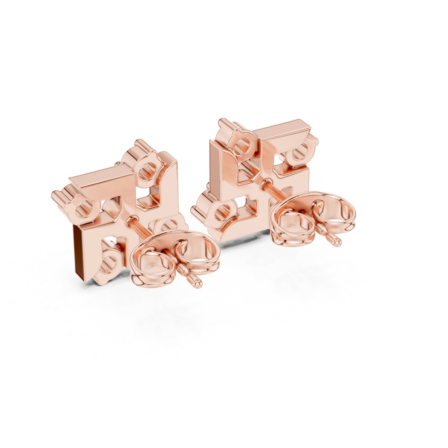 18K Yellow Gold Round Lab-Grown Diamond Engagement Earrings for Women | Pure Carat