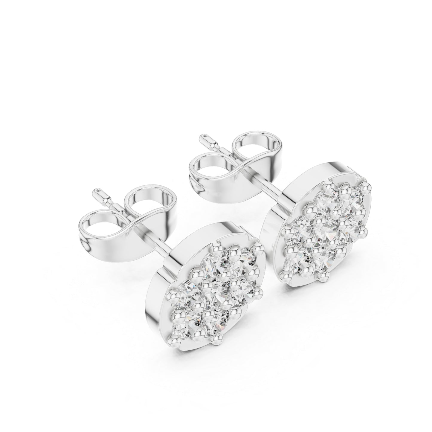 14K Yellow Gold Round Lab-Grown Diamond Everyday Wear Earrings for Women | Pure Carat