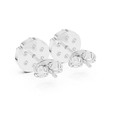 14K Yellow Gold Round Lab-Grown Diamond Everyday Wear Earrings for Women | Pure Carat