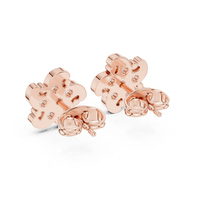14K White Gold Round Lab-Grown Diamond Engagement Earrings for Women | Pure Carat