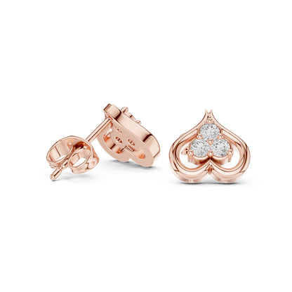14K White Gold Round Lab-Grown Diamond Engagement Earrings for Women | Pure Carat