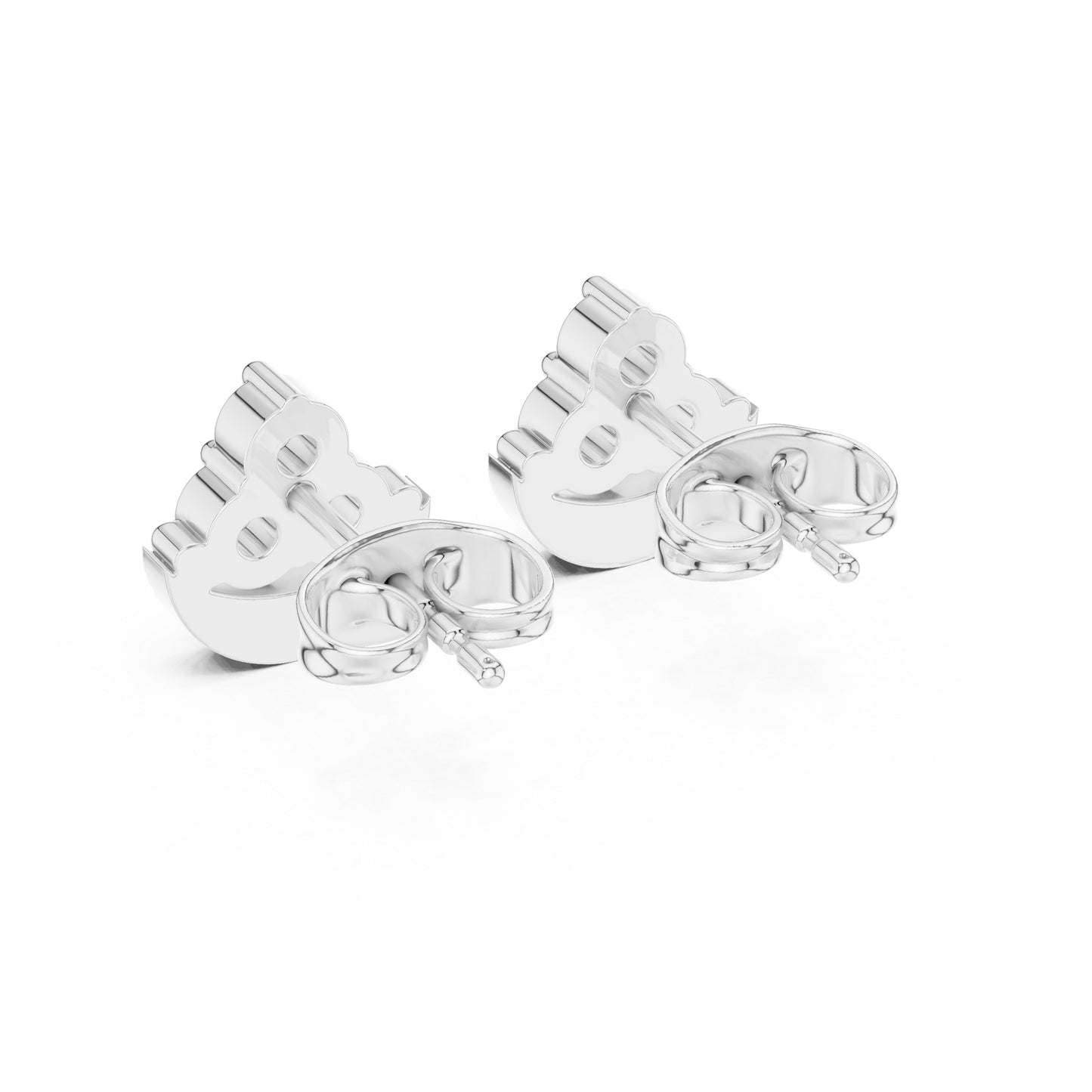 14K White Gold Round Lab-Grown Diamond Engagement Earrings for Women | Pure Carat
