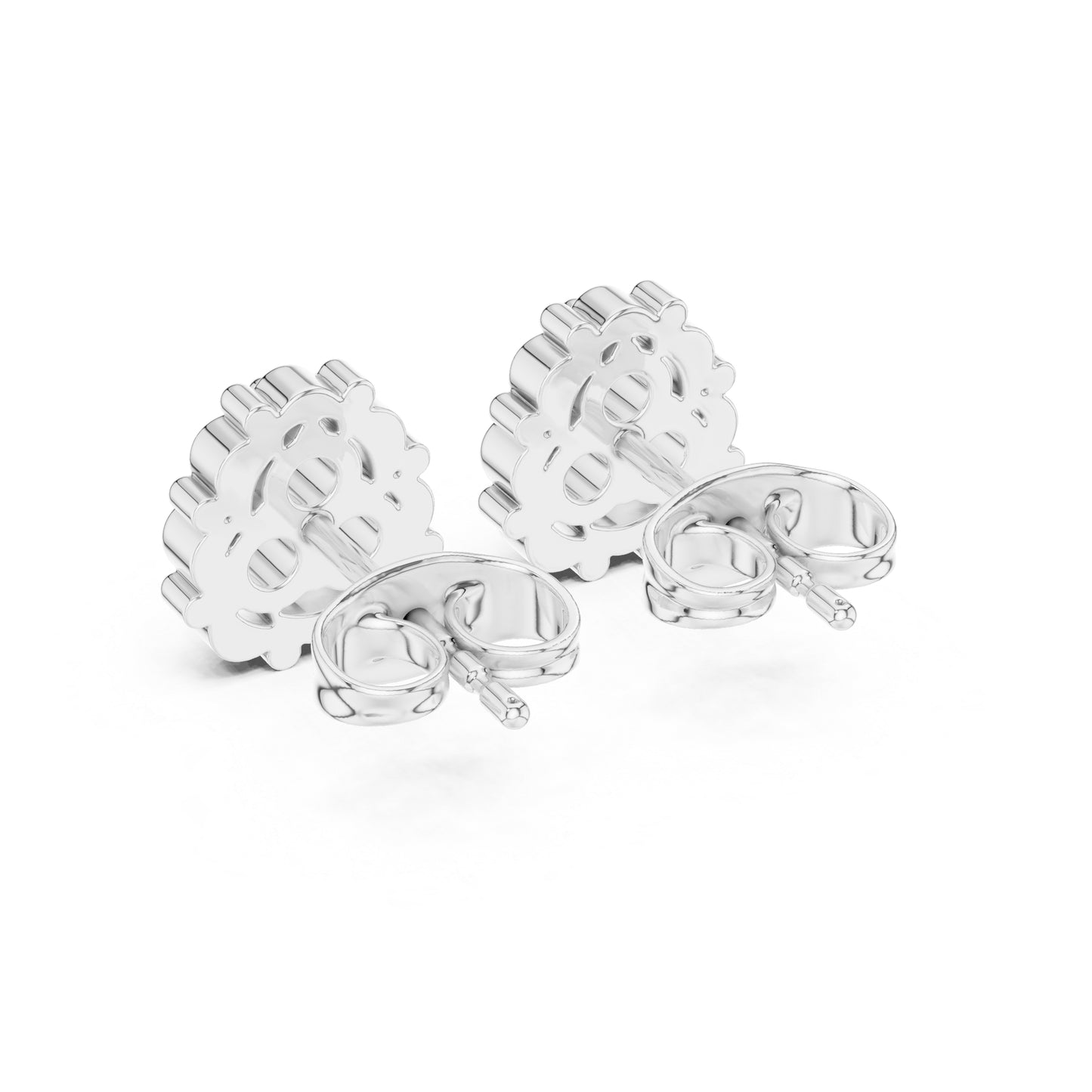 14K Yellow Gold Round Lab-Grown Diamond Engagement Earrings for Women | Pure Carat