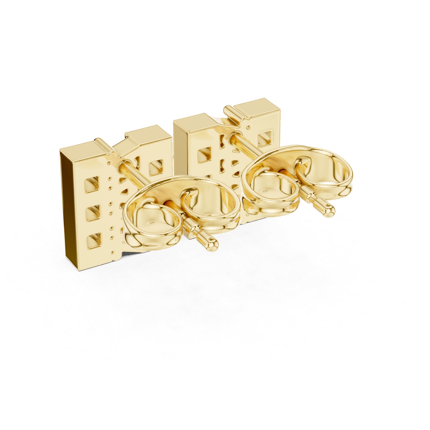 14K White Gold Round Lab-Grown Diamond Engagement Earrings for Women | Pure Carat