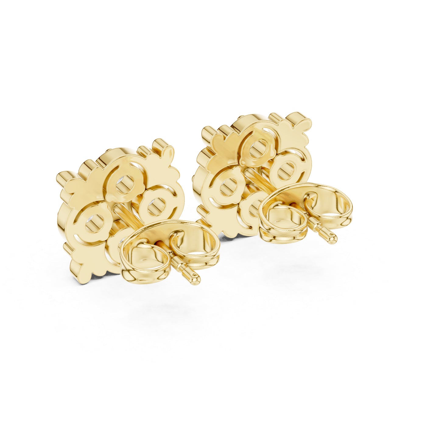 14K Rose Gold Round Lab-Grown Diamond Engagement Earrings for Women | Pure Carat