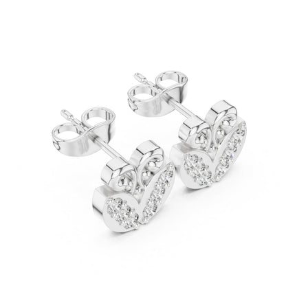 14K Yellow Gold Round Lab-Grown Diamond Everyday Wear Earrings for Women | Pure Carat