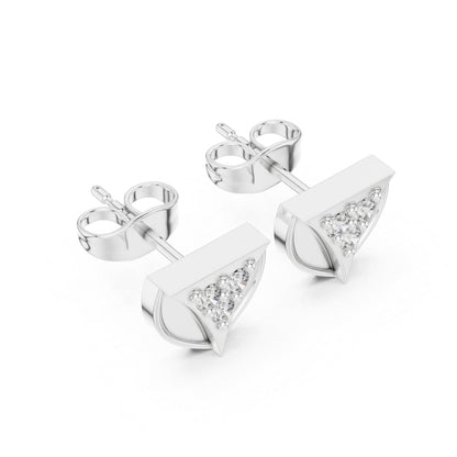 18K Yellow Gold Round Lab-Grown Diamond Engagement Earrings for Women | Pure Carat