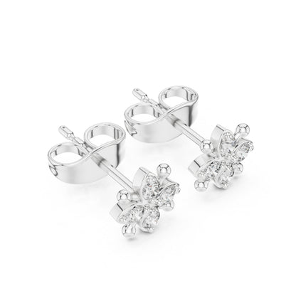 14K Yellow Gold Round Lab-Grown Diamond Engagement Earrings for Women | Pure Carat