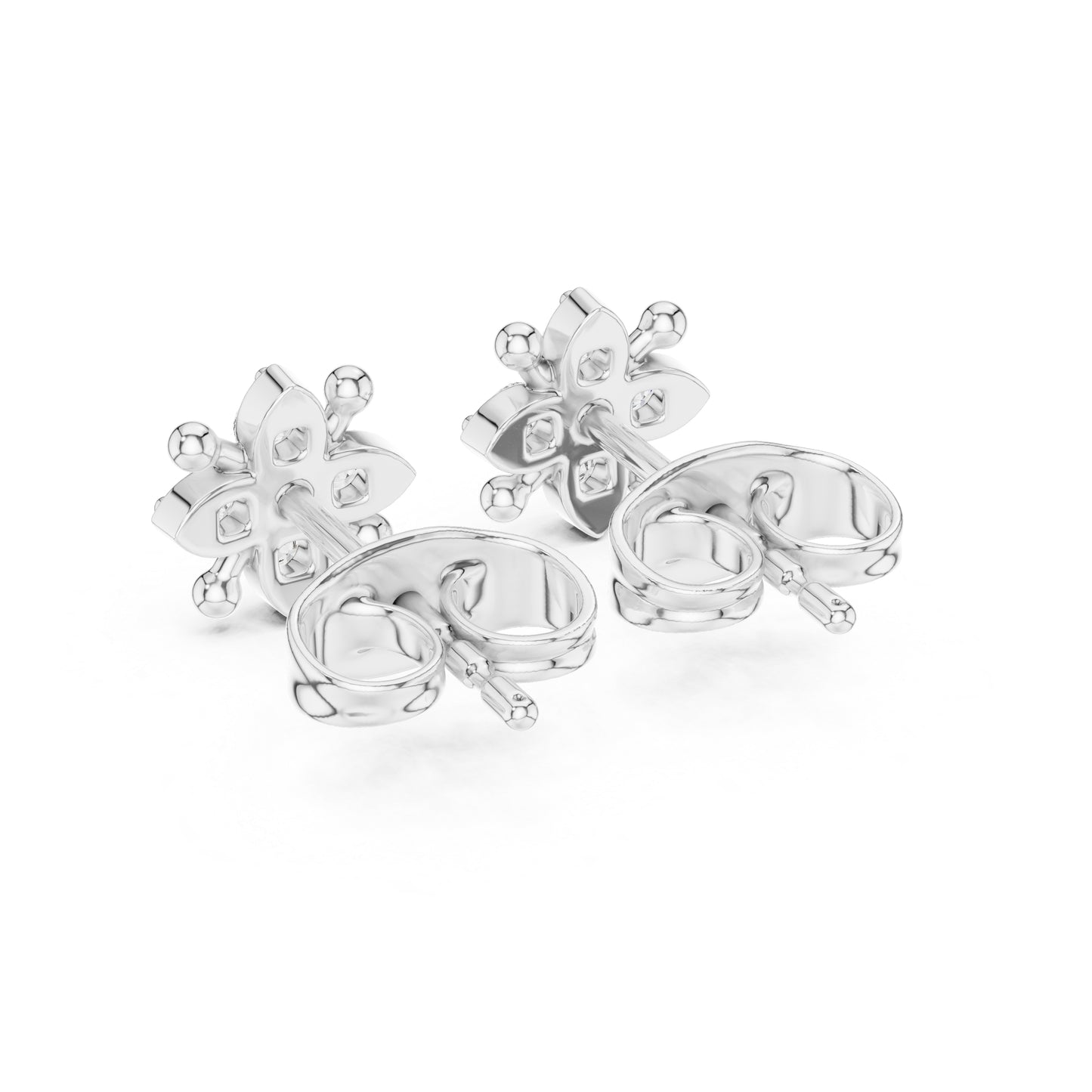 14K Yellow Gold Round Lab-Grown Diamond Engagement Earrings for Women | Pure Carat