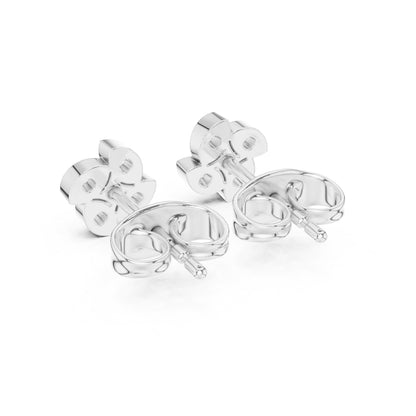 14K Rose Gold Round Lab-Grown Diamond Everyday Wear Earrings for Women | Pure Carat