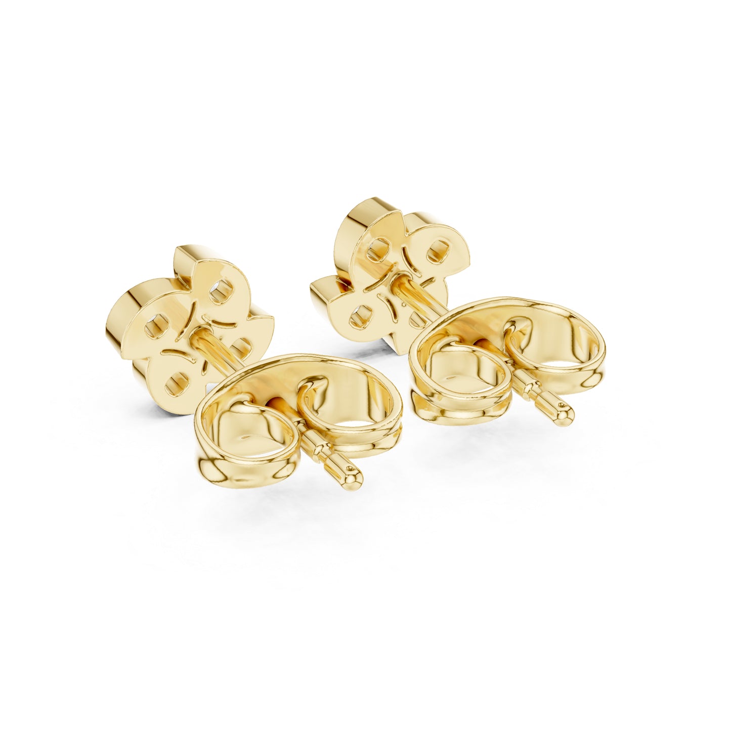 14K Rose Gold Round Lab-Grown Diamond Everyday Wear Earrings for Women | Pure Carat