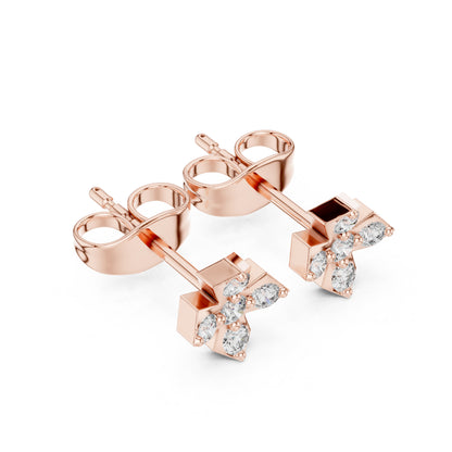 18K White Gold Round Lab-Grown Diamond Engagement Earrings for Women | Pure Carat