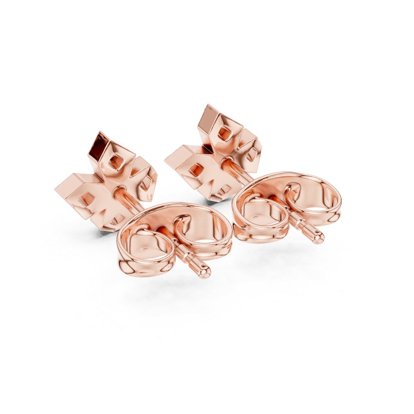 18K White Gold Round Lab-Grown Diamond Engagement Earrings for Women | Pure Carat