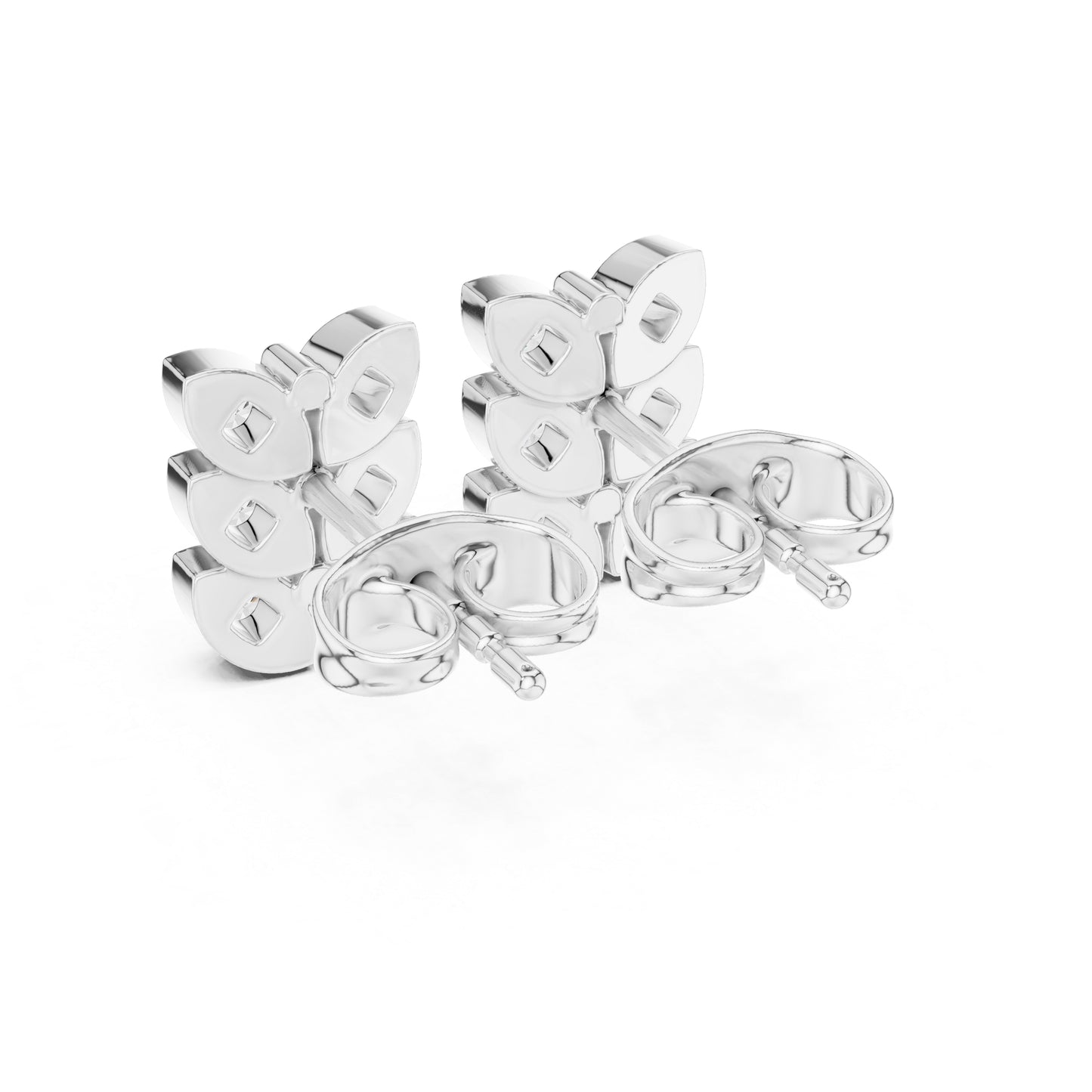 18K Yellow Gold Round Lab-Grown Diamond Wedding Earrings for Women | Pure Carat