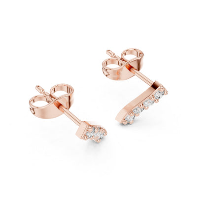 18K White Gold Round Lab-Grown Diamond Engagement Earrings for Women | Pure Carat