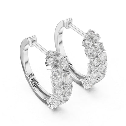Princess, Pear & Emerald Lab-Grown Diamond Stud Earrings in 18K Yellow Gold - Pure Carat