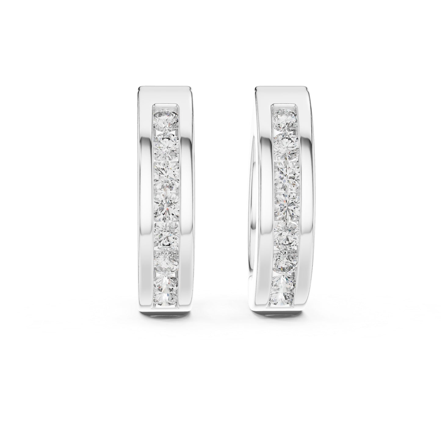 Elegant 18K Rose Gold Lab-Grown Round Diamond Earrings - Wedding Wear - Pure Carat