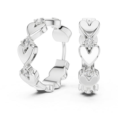 Elegant Round Lab-Grown Diamond Earrings | 14K Yellow Gold | Party Wear | Pure Carat