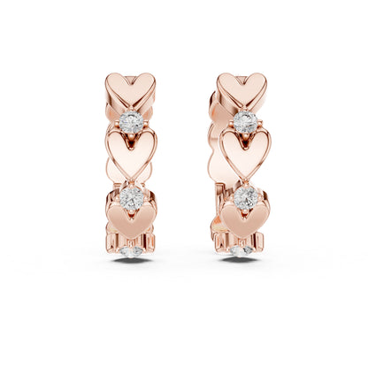 Elegant Round Lab-Grown Diamond Earrings | 14K Yellow Gold | Party Wear | Pure Carat
